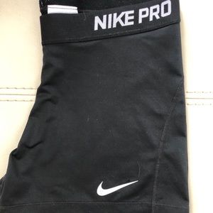 Black Nike Pro shorts